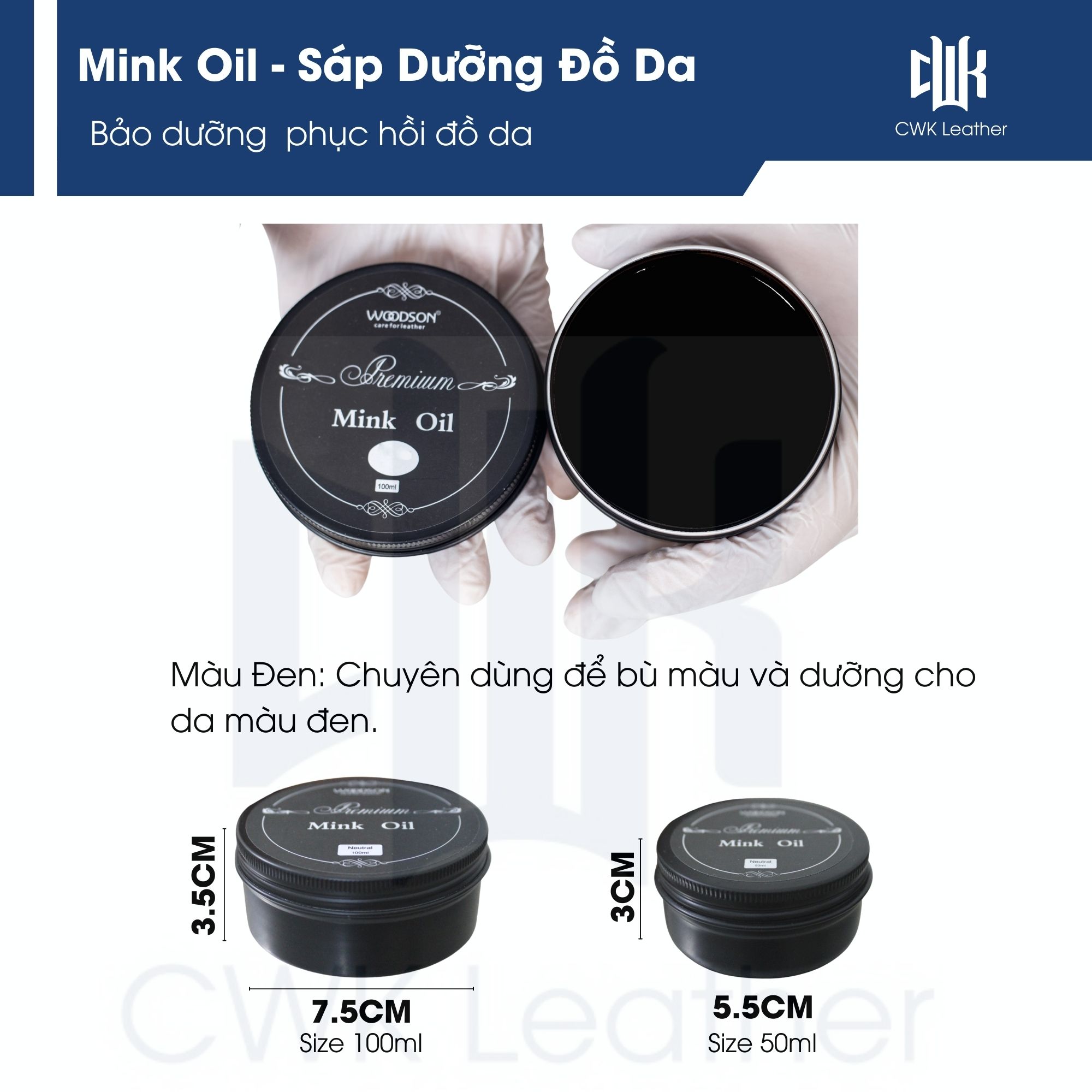 Mink oil đen