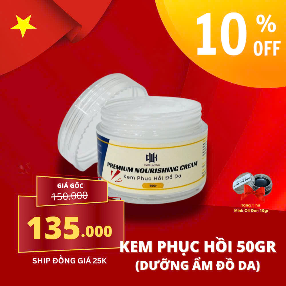 Kem phục hồi đồ da chăm sóc bảo dưỡng đồ da