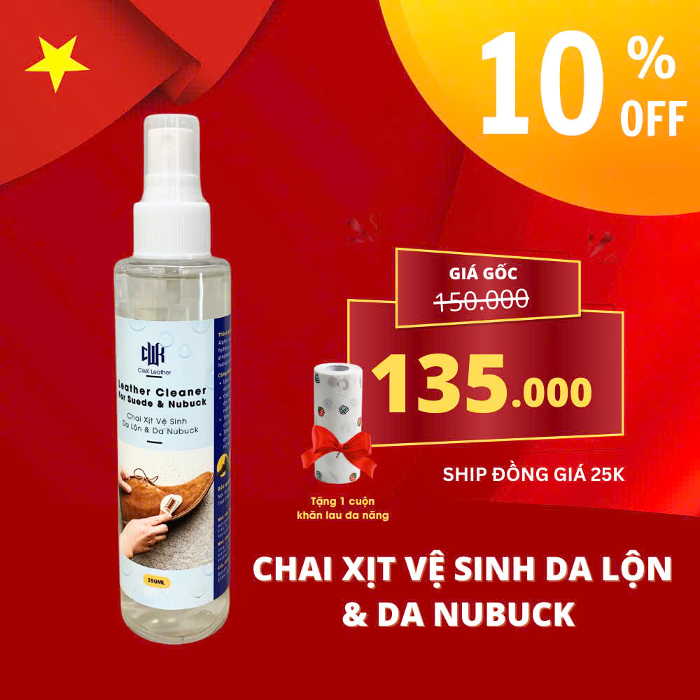 Chai vệ sinh da nubuck và da lộn