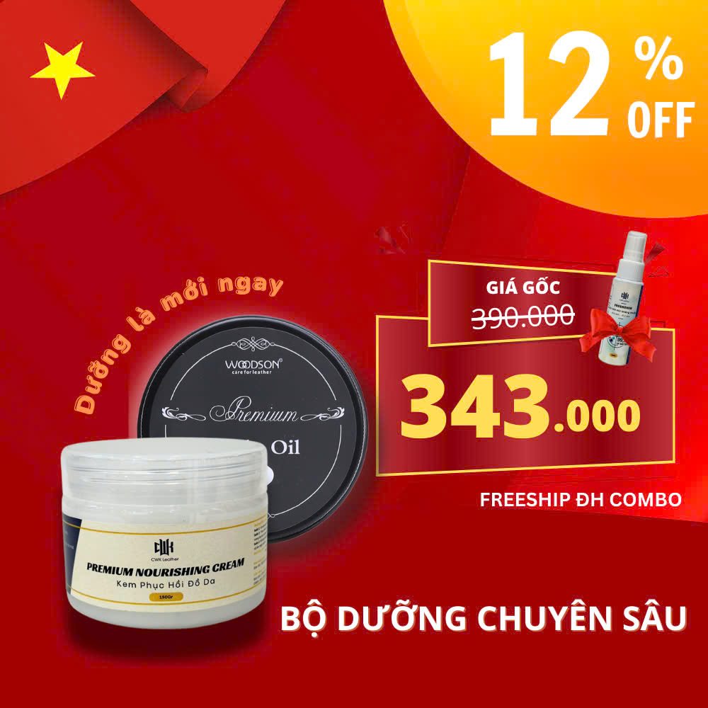 Combo dưỡng đồ da chuyên sâu Woodson