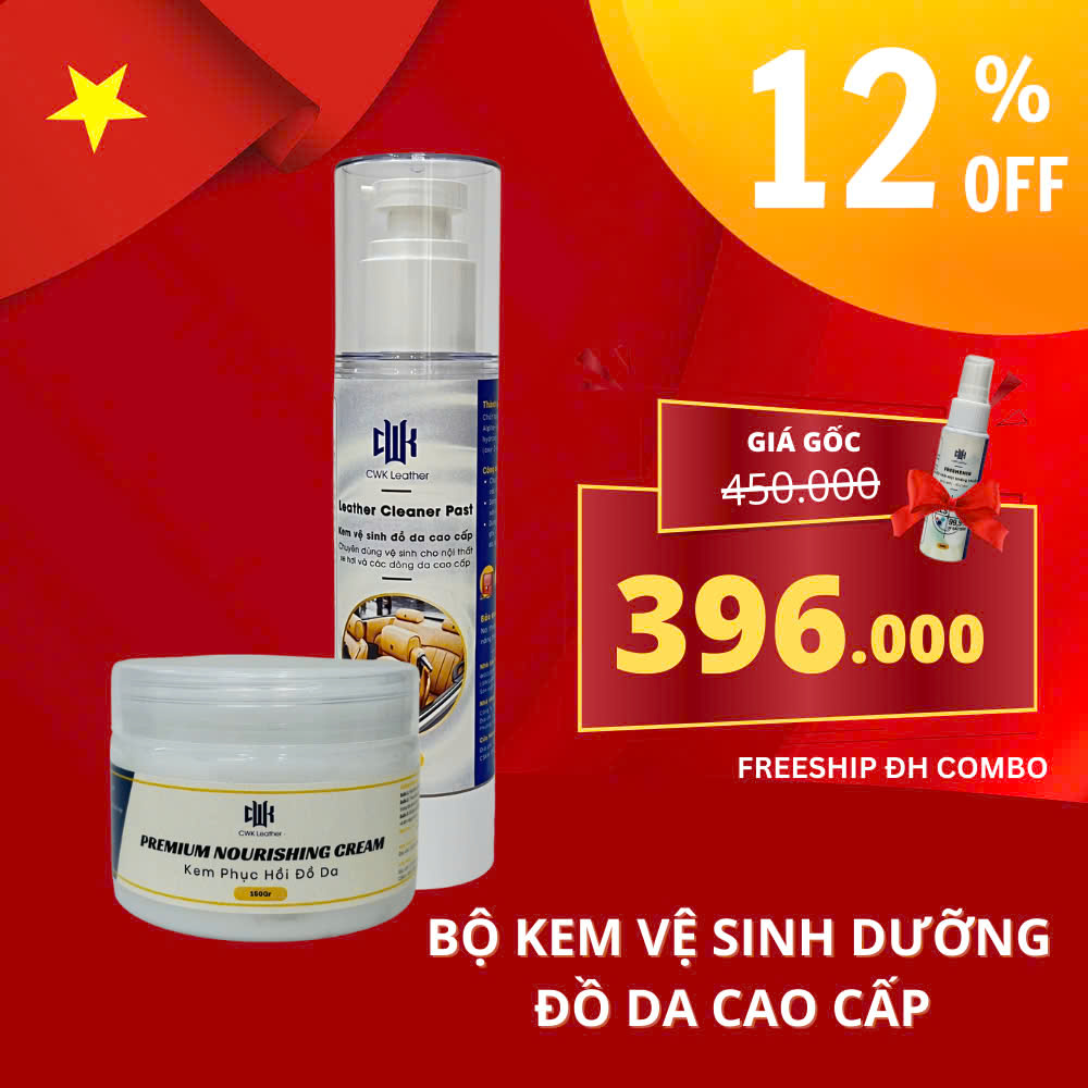 Bộ Kem Dưỡng Chăm Sóc Vệ Sinh Phục Hồi Đồ Da Cao Cấp